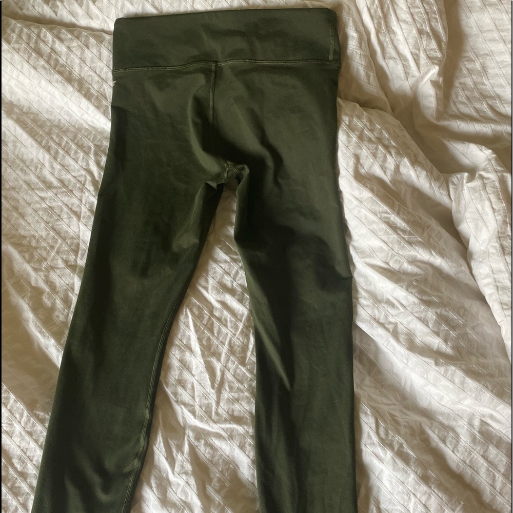 Olive green workout leggings